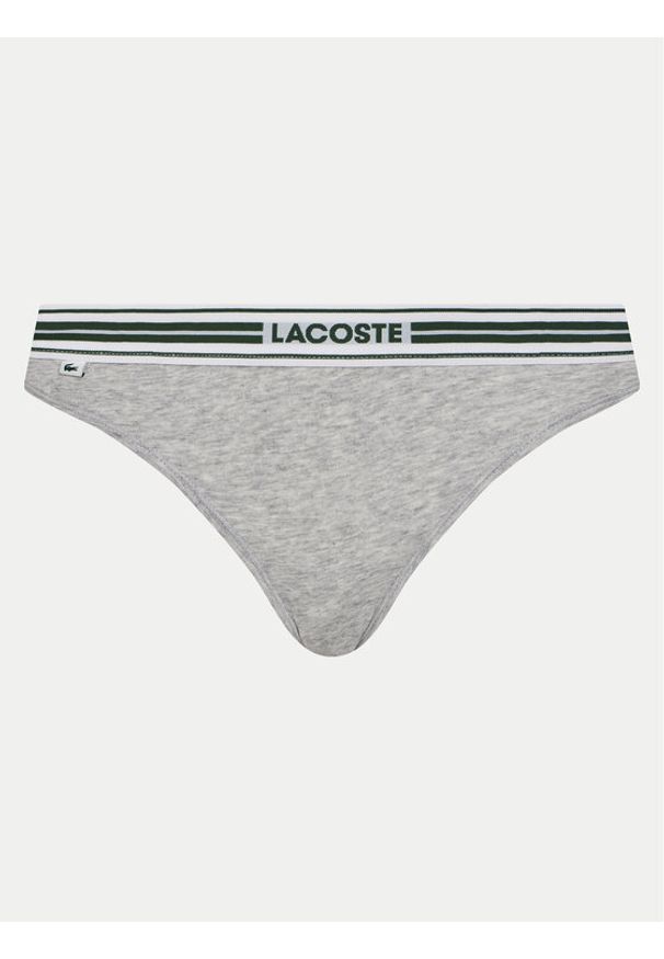 Lacoste Figi klasyczne 8F1333 Szary. Kolor: szary. Materiał: bawełna