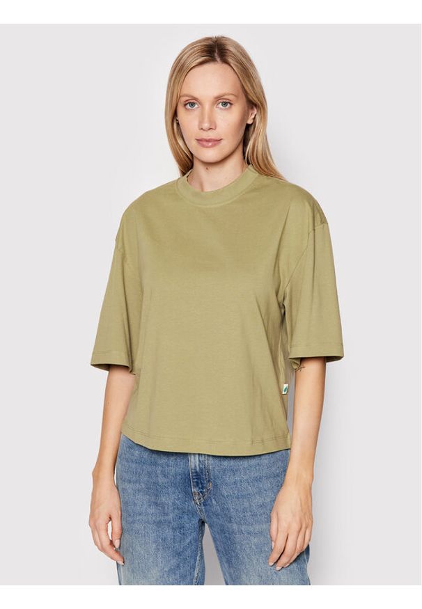 Urban Classics T-Shirt Organic TB4077 Zielony Oversize. Kolor: zielony. Materiał: bawełna