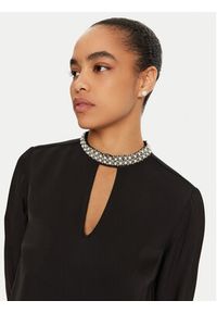 TwinSet - TWINSET Bluzka 242TT2262 Czarny Regular Fit. Kolor: czarny. Materiał: wiskoza