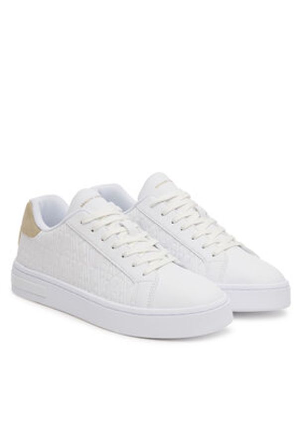 Armani Exchange Sneakersy XDX165 XV891 T782 Biały. Kolor: biały. Materiał: skóra