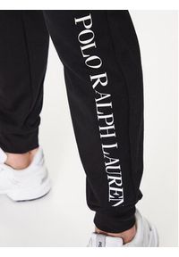 Polo Ralph Lauren Spodnie dresowe 714899618003 Czarny Regular Fit. Kolor: czarny. Materiał: bawełna, dresówka #5