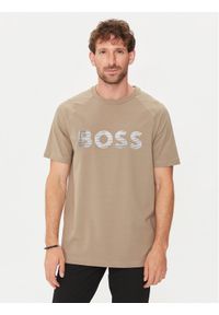 BOSS - Boss T-Shirt Teebero 1 50512999 Beżowy Regular Fit. Kolor: beżowy. Materiał: bawełna #1