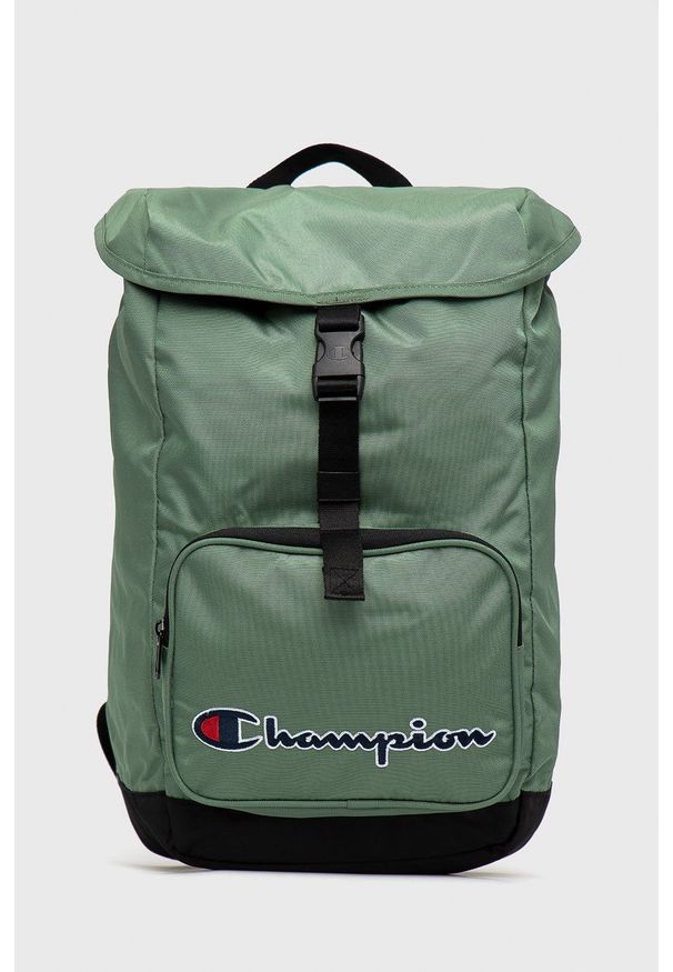 Champion plecak 805462 kolor zielony duży z aplikacją. Kolor: zielony. Wzór: aplikacja