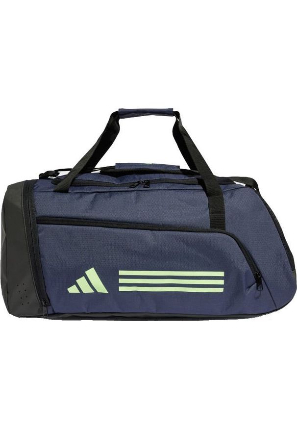 Adidas Torba sportowa Essentials 3-Stripes Duffel M granatowa (IR9820). Kolor: niebieski