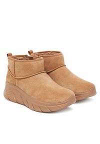 skechers - Skechers Śniegowce Bobs B Flex Hi 117390/CSNT Brązowy. Kolor: brązowy. Materiał: zamsz, skóra #4