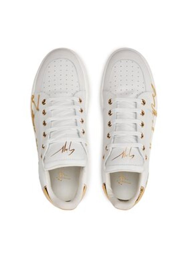 Giuseppe Zanotti Sneakersy RM40006 Biały. Kolor: biały. Materiał: skóra