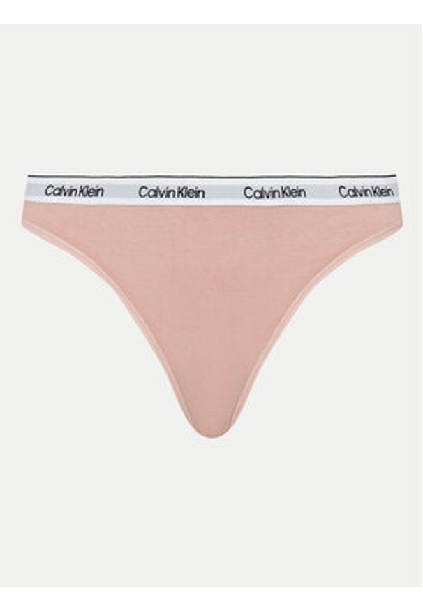 Calvin Klein Underwear Komplet 3 par stringów 000QD5209E Kolorowy. Materiał: bawełna. Wzór: kolorowy