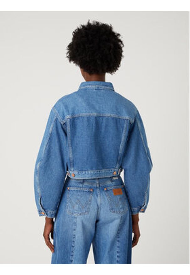 Wrangler Kurtka jeansowa Cowboy W4Z3DE35N 112332077 Niebieski Relaxed Fit. Kolor: niebieski. Materiał: bawełna, jeans
