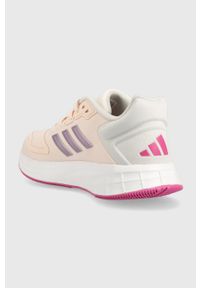 adidas Performance buty do biegania Duramo 10 kolor beżowy. Zapięcie: sznurówki. Kolor: beżowy. Materiał: syntetyk, materiał, guma. Szerokość cholewki: normalna #3