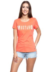 Mustang - MUSTANG T SHIRT DAMSKI Alexia C Print 1009058 8139. Wzór: nadruk