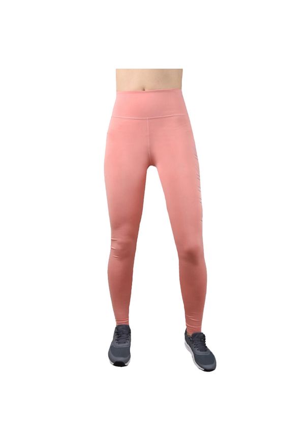 Nike - Spodnie Do Joggingu Damskie Swoosh. Kolor: różowy. Sport: bieganie