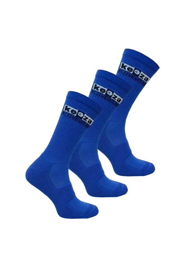 KEEZA - Skarpety sportowe Keeza 3 pary. Kolor: niebieski. Sport: piłka nożna