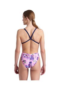 Arena - Strój kąpielowy Rose Texture Swimsuit XCRO. Kolor: różowy