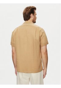 Polo Ralph Lauren Koszula 710938425007 Beżowy Classic Fit. Typ kołnierza: polo. Kolor: beżowy. Materiał: len