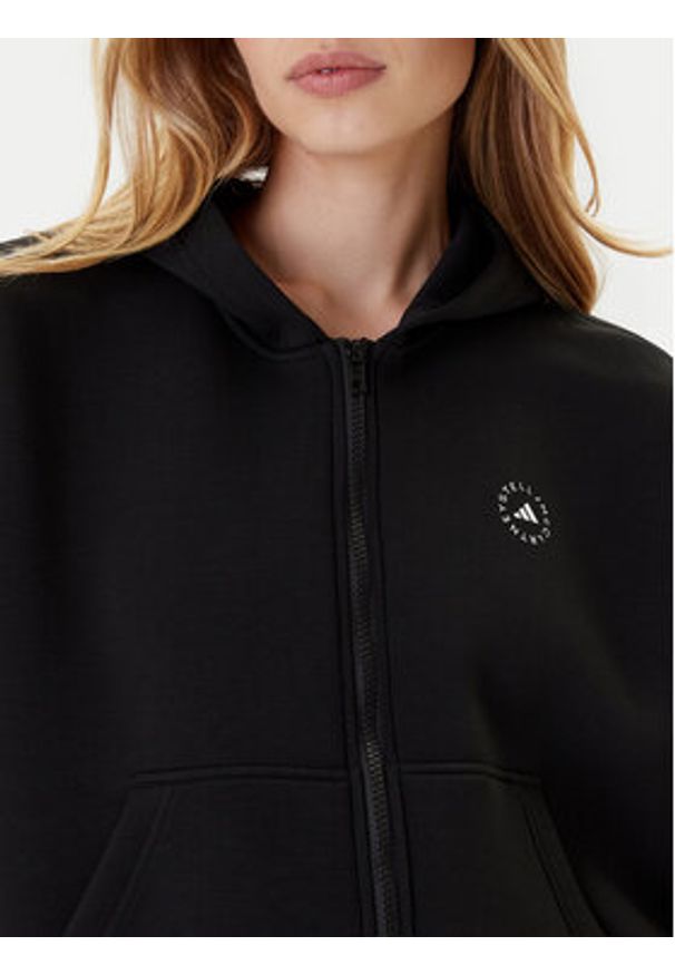 Adidas by Stella McCartney - adidas by Stella McCartney Bluza JV7036 Czarny Loose Fit. Kolor: czarny. Materiał: syntetyk