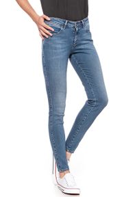 Wrangler - WRANGLER SKINNY JOLLY GREENS W28KUF28I 112128343. Wzór: aplikacja