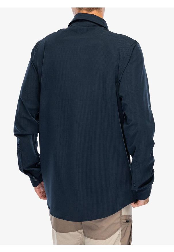 Fjällräven - Koszula podróżnicza męska Fjallraven Abisko Trekking Shirt. Okazja: na co dzień. Kolor: niebieski. Styl: casual