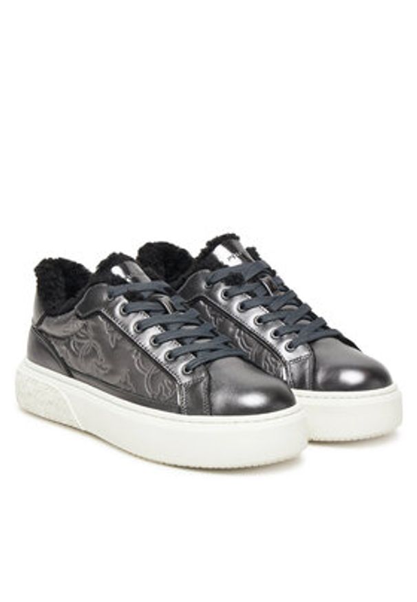 Pinko - PINKO Sneakersy Yoko 21 SS0103P103 Szary. Kolor: szary. Materiał: skóra