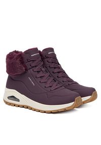 skechers - Skechers Trzewiki Uno Rugged 167274/WINE Bordowy. Kolor: czerwony. Materiał: skóra #6