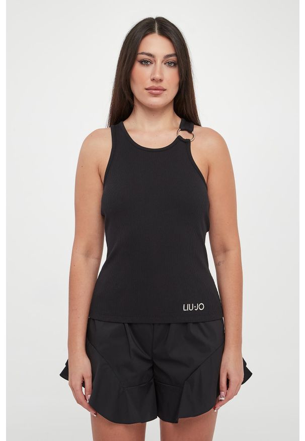 Liu Jo - Top damski prążkowany LIU JO. Materiał: prążkowany