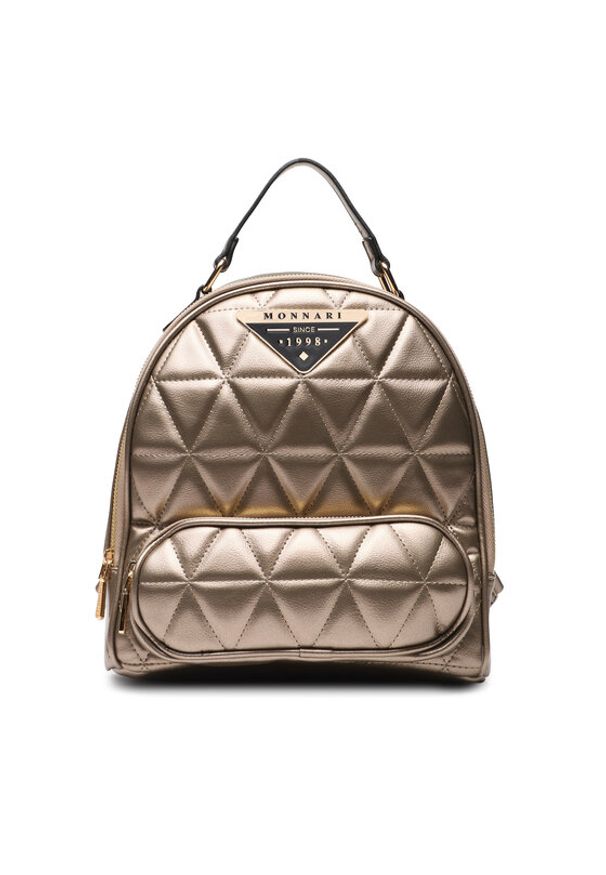 Monnari Plecak BAG4040-M23 Złoty. Kolor: złoty. Materiał: skóra
