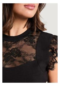 Morgan Bluzka 261-DLIVE Czarny Regular Fit. Kolor: czarny. Materiał: syntetyk #2