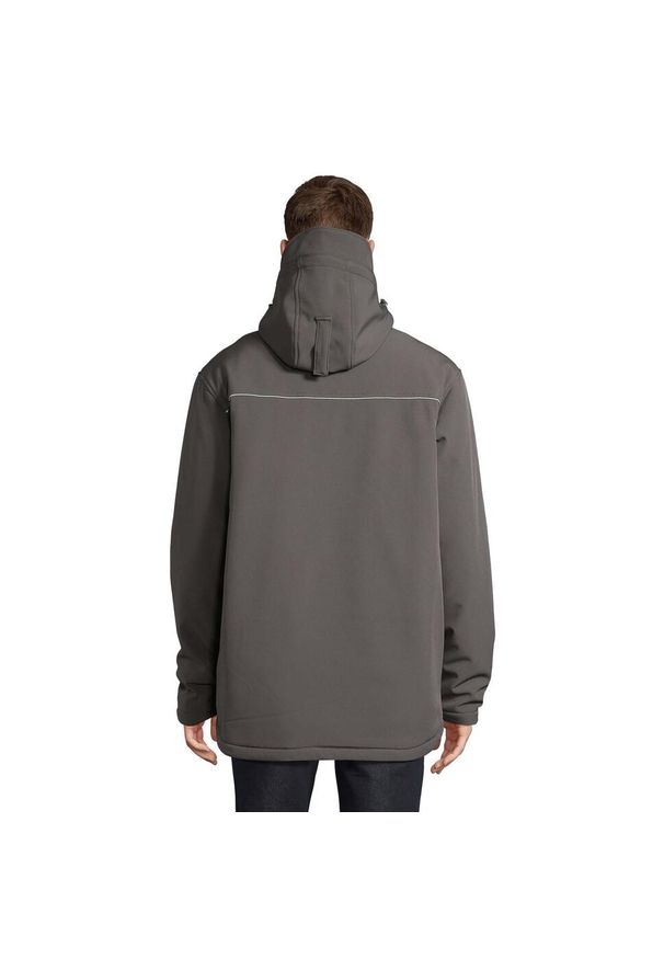 SOL'S - Męska Kurtka Rock Padded Soft Shell Jacket. Kolor: szary, wielokolorowy, brązowy. Sport: turystyka piesza