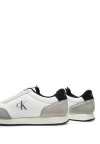Calvin Klein Jeans Sneakersy Retro Runner Iconic Snk YM0YM01119 Biały. Kolor: biały. Materiał: zamsz, skóra #4