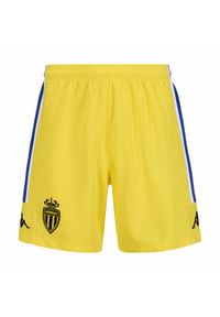 Kappa - Spodenki bramkarskie dla dzieci AS Monaco Kombat Ryder 2024/25. Kolor: żółty. Styl: sportowy