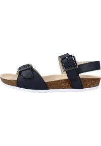 Clarks - Sandały CLARKS RIVER SAND K Niebieski. Kolor: niebieski. Materiał: skóra. Sezon: lato