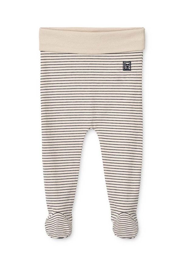 LIEWOOD - Liewood legginsy niemowlęce kolor pomarańczowy wzorzyste. Kolor: pomarańczowy. Materiał: bawełna, materiał, dzianina