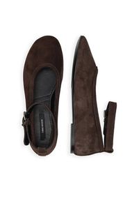 Gino Rossi Baleriny ANYA-7340-25 Brązowy. Kolor: brązowy. Materiał: skóra, zamsz #4