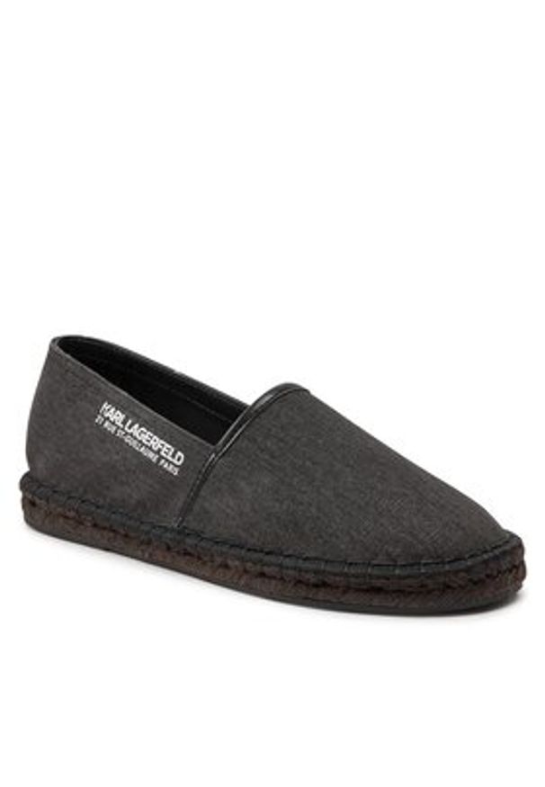 Karl Lagerfeld - KARL LAGERFELD Espadryle KL70119 Czarny. Kolor: czarny. Materiał: materiał