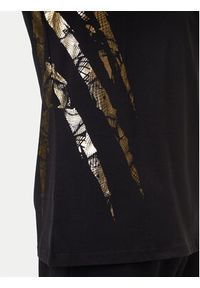 Plein Sport T-Shirt FAEC MTK8358 STE001N Czarny Loose Fit. Kolor: czarny. Materiał: bawełna. Styl: sportowy