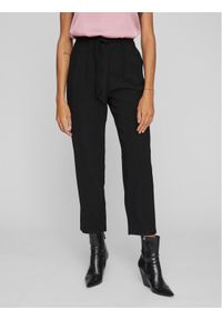 Spodnie materiałowe Vila. Kolor: czarny. Materiał: materiał #1