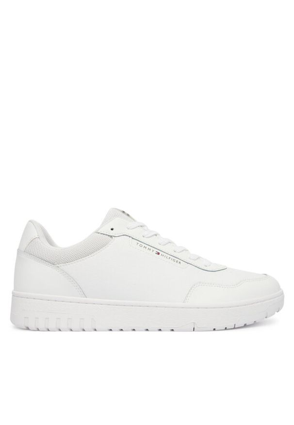 TOMMY HILFIGER - Tommy Hilfiger Sneakersy Th Basket Core Lite Lth FM0FM05713 Biały. Kolor: biały. Materiał: skóra