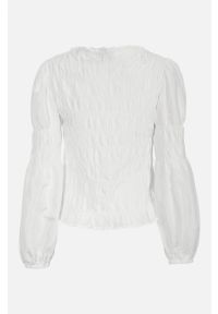 Cream - Bluzka z wiskozy ze szwami marszczonymi Henva. Kolor: biały. Materiał: wiskoza. Styl: elegancki #2