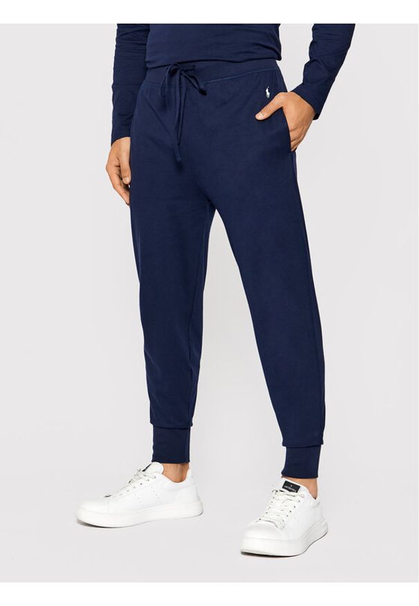 Polo Ralph Lauren Spodnie dresowe 714844763002 Granatowy Regular Fit. Kolor: niebieski. Materiał: bawełna