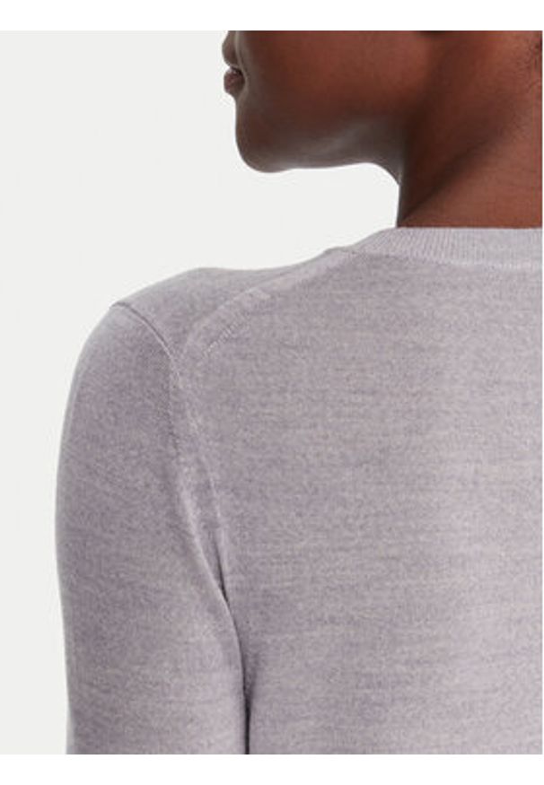 BOSS Sweter Ferpina 50544987 Szary Slim Fit. Kolor: szary. Materiał: wełna