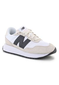 Buty New Balance M MS237CB białe. Zapięcie: sznurówki. Kolor: biały. Materiał: guma, zamsz, skóra, materiał. Szerokość cholewki: normalna