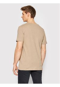 Jack & Jones - Jack&Jones T-Shirt Linen Basic 12199713 Beżowy Regular Fit. Kolor: beżowy. Materiał: bawełna #2