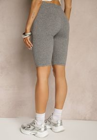 Renee - Ciemnoszare Szorty Kolarki High Waist Liradine. Okazja: na co dzień. Stan: podwyższony. Kolor: szary. Styl: sportowy, casual #3