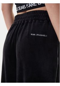 Karl Lagerfeld - KARL LAGERFELD Spodnie dresowe B1W10022 Czarny Regular Fit. Kolor: czarny. Materiał: syntetyk #4