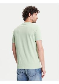 Karl Lagerfeld - KARL LAGERFELD T-Shirt 755710 552224 Zielony Regular Fit. Typ kołnierza: dekolt w karo. Kolor: zielony. Materiał: bawełna
