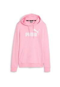 Bluza z kapturem Puma Ess Logo Hoodie Tr S, Kobiety. Typ kołnierza: kaptur. Kolor: różowy. Materiał: materiał, bawełna