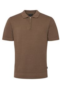 Jack & Jones Polo Milano 12304870 Brązowy jasny Regular Fit. Typ kołnierza: polo. Kolor: brązowy. Materiał: bawełna #3