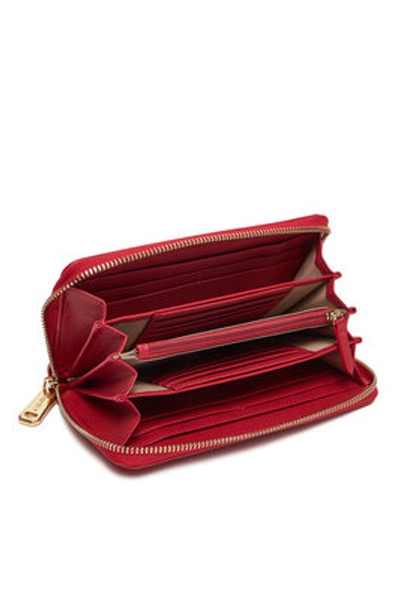 VALENTINO - Valentino Duży Portfel Damski VPS8NS155 Czerwony. Kolor: czerwony. Materiał: skóra