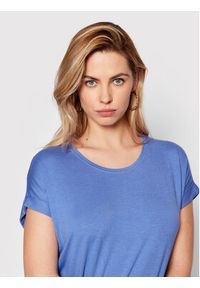only - ONLY T-Shirt Moster 15106662 Niebieski Loose Fit. Kolor: niebieski. Materiał: wiskoza