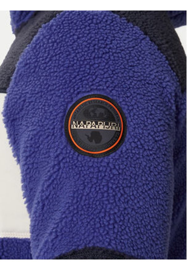 Napapijri Polar Yupik NP0A4GNS Granatowy Regular Fit. Kolor: niebieski. Materiał: syntetyk