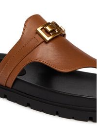 Guess Japonki FLJFRR LEA03 Brązowy jasny. Kolor: brązowy. Materiał: skóra #4